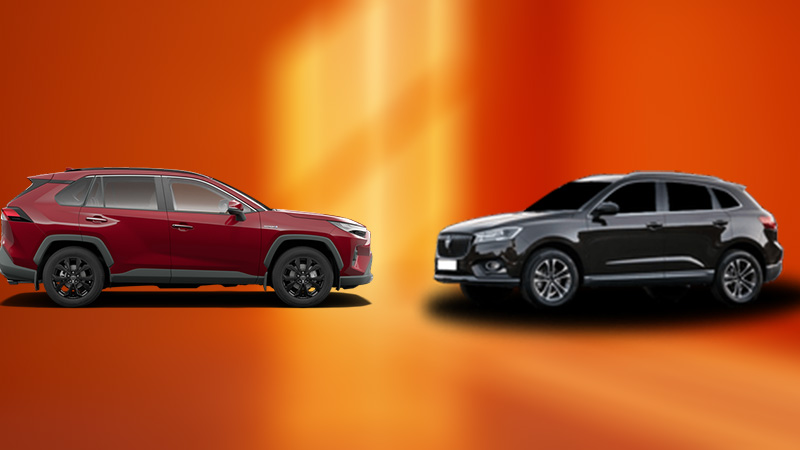 مقایسه بورگوارد BX7 با تویوتا راو فور